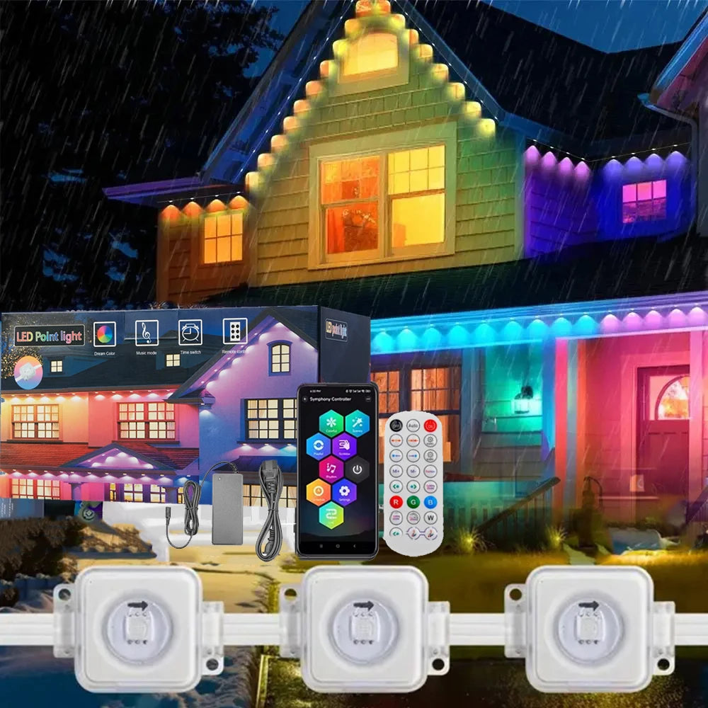 Yule Yard™ Smart Eaves Lights – RGBIC Outdoor LED Strip